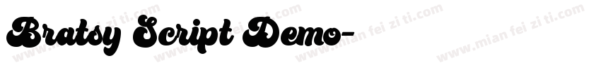 Bratsy Script Demo字体转换